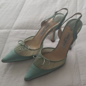 Jimmy Choo vintage silk heels